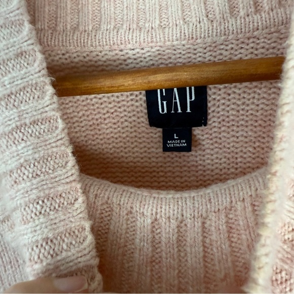 GAP Women’s Cashsoft Mockneck Sweater Knitwear Large Soft Pink - Picture 4 of 8